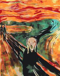 Festés számok szerint - Edvard Munch: A sikoly Méret: 40x50cm, Keretezés: Keret nélkül (csak a vászon)