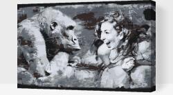 Festés számok szerint - Jó kedv Méret: 40x60cm, Keretezés: Keret nélkül (csak a vászon)