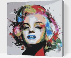  Festés számok szerint - Marilyn Monroe porté Méret: 50x50cm, Keretezés: Keret nélkül (csak a vászon)