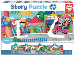 Educa 26 db-os Story puzzle - Járművek (18901) (18901)