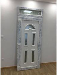  Temze műanyag Bejárati ajtó Felülvilágítóval 98x238cm - fehér (Temze_Bejarati_ajto_felulvilagitoval_feher) - pepita - 161 400 Ft