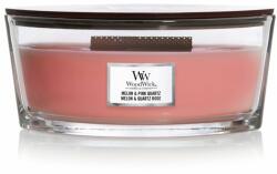 WoodWick Melon & Pink Quartz illatos gyertya fa kanóccal 453, 6 g