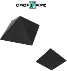  Piramida Shungit MAT - Protectie EMF 14x14x11 cm - Poarta Armoniei Electromagnetice - 1 Buc
