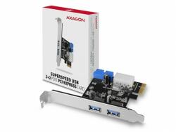 AXAGON PCI express card AXAGON PCEU-232VL, PCIe Card 2+2x USB 3.2 Gen 1 Port, UASP, With LP Adapter