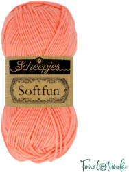Scheepjes Softfun 2636 Soft Coral - világos korallpiros fonal
