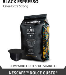 La Capsuleria Cafea Black Espresso, 10 capsule compatibile Nescafe Dolce Gusto, La Capsuleria (DG01)