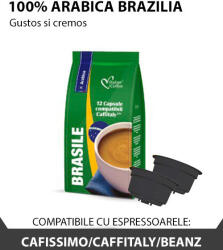 Italian Coffee Cafea Brasile, 100% Arabica, 12 capsule compatibile Cafissimo Caffitaly Beanz, Italian Coffee (CC07)