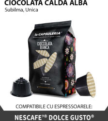 La Capsuleria Ciocolata Calda Alba, 16 capsule compatibile Dolce Gusto, La Capsuleria (DG35)