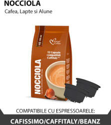 Italian Coffee Nocciola, 12 capsule compatibile Cafissimo Caffitaly Beanz, Italian Coffee (CC17)
