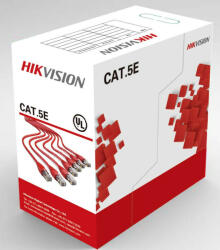 Hikvision Cablu U/UTP Cat. 5e, 4xAWG24, PVC, gri, cutie 305m, integral cupru DS-1LN5E-S