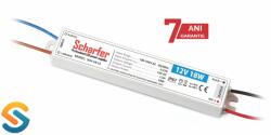 Scharfer Sursa de alimentare pentru banda led- 18W 230AC/12VDC IP67 -garantie 7 ani (SCH-18-12)