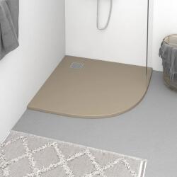 vidaXL barna SMC zuhanytálca 90 x 90 cm (148929)