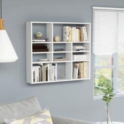 vidaXL Raft de perete, alb, 90x16x78 cm, PAL (802939) Raft