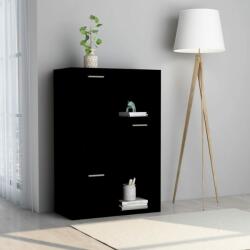vidaXL Dulap de depozitare, negru, 60 x 29, 5 x 90 cm, PAL (801135) Biblioteca