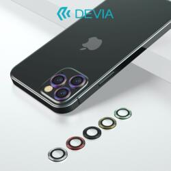 DEVIA iPhone 12 Mini (5, 4") / iPhone 12 (6, 1") fehér kamera lencsevédő üvegfólia - gsmlive