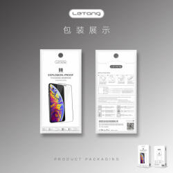 Letang Xiaomi Mi Note 10 Pro előlapi üvegfólia, 0, 3mm, fekete, Letang - gsmlive