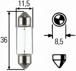 HELLA Bec auto halogen Hella C5W 12V 5W