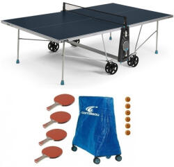 Cornilleau 100X Outdoor KÉK kültéri időjárásálló pingpong asztal családi komplett kiegészítő felsz
