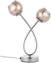 Endon Lighting 76125 | Aerith Endon asztali lámpa 40cm érintőkapcsoló 2x G9 króm, füst (76125)