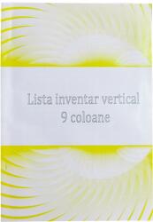  Lista inventar 9 coloane verticala, format A4, orientare portret, 100 file (LISINV3)