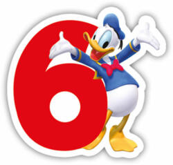 Procos Lumânare pentru zi de nastere Mickey Mouse - cifra 6
