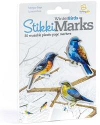 Bookchair Semn de carte autoadeziv reutilizabil Stikki Marks Winter Birds