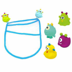 ESCABBO Set saculet cu 4 jucarii de baie Monstruleti ESCABBO 37027 - shop-doa