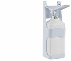 Zilan Dispenser pentru gel dezinfectant si sapun lichid cu recipient 1L, Silver