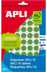 APLI Etichete autoadezive Apli, verde, 19 mm, 320 etichete/blister (AL02745)