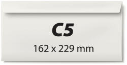  Generic Plic C5, 162 x 229 mm, alb, autoadeziv, 80 g/mp, 25 bucati/set (KF30310)