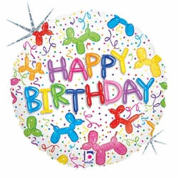 Grabo Balon folie rotund Happy Birthday catei baloane 46 cm - articole-petreceri - 12,99 RON