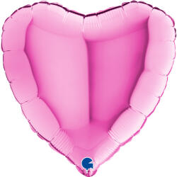 Grabo Balon folie inima roz metalizat 56 cm - articole-petreceri - 10,99 RON