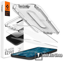 Spigen APPLE iPhone 12 Pro Max, SPIGEN EZ FIT üvegfólia, Full cover, 0.2mm, 9H, 2db, Átlátszó (AGL01791)