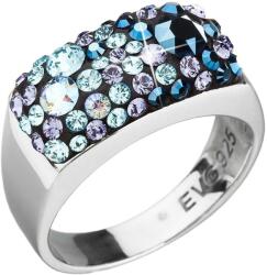 Swarovski elements Inel albastru din argint cu cristale Swarovski 35014.3