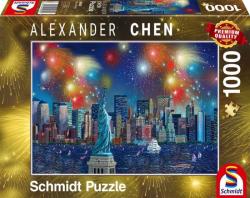 Schmidt Spiele Statue of Liberty with fireworks 1000 db-os (59649)