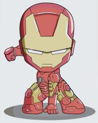  Festés számok szerint - Iron Man 2 Méret: 40x50cm, Keretezés: Keret nélkül (csak a vászon)