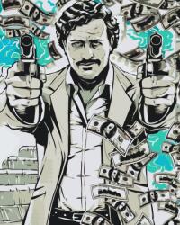 Festés számok szerint - Pablo Escobar Méret: 40x50cm, Keretezés: Keret nélkül (csak a vászon)