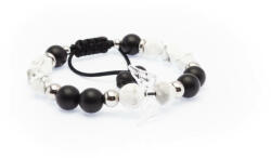 Napfény ékszer Howlit-ónix stresszoldó, bátorság növelő, önmegvalósító, védelmező angyali ásványkarkötő