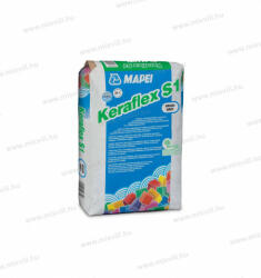 Mapei Keraflex S1 szürke 25kg yyújtott nyitott idejű cementkötésű ragasztóhabarcs 119425 (119425)