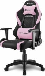 Sharkoon SKILLER SGS2 Jr Gyermek Gamer szék - Fekete/Rózsaszín (4044951032334)