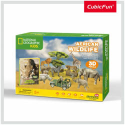 CubicFun Puzzle 3d + Brosura - Animale Salbatice 69 Piese - Cubicfun (cuds0972h)