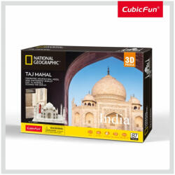 CubicFun Puzzle 3d + Brosura - Taj Mahal 87 Piese - Cubicfun (cuds0981h)