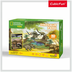 CubicFun Puzzle 3d + Brosura - Parcul Dinozaurilor 43 Piese - Cubicfun (cuds0973h)