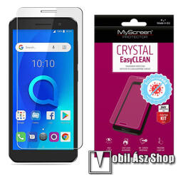 MyScreen CRYSTAL BacteriaFREE képernyővédő fólia - CRYSTAL - 1db, törlőkendővel, antibakteriális, A képernyő sík részét védi! - Vodafone Smart E9 / ALCATEL 1