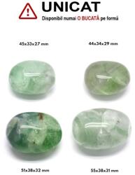 Palm Stone Fluorit Verde Natural - 44-55 x 33-38 x 27-32 mm - ( XXL )