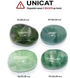 Palm Stone Fluorit Verde Natural - 47-51 x 34-38 x 26-31 mm - ( XXL )
