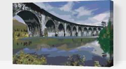  Festés számok szerint - Híd a tó felett Méret: 40x60cm, Keretezés: Keret nélkül (csak a vászon)