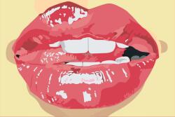  Festés számok szerint - Csókra éhesen Méret: 40x60cm, Keretezés: Keret nélkül (csak a vászon)