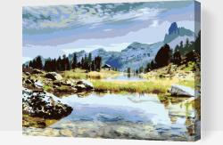  Festés számok szerint - Dolomitok Méret: 40x50cm, Keretezés: Keret nélkül (csak a vászon)