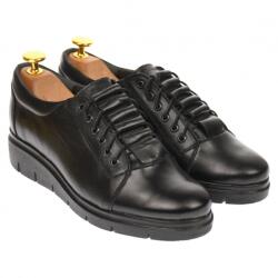 Rovi Design Pantofi dama, casual, din piele naturala box, negri, - P502NBOX - ciucaleti